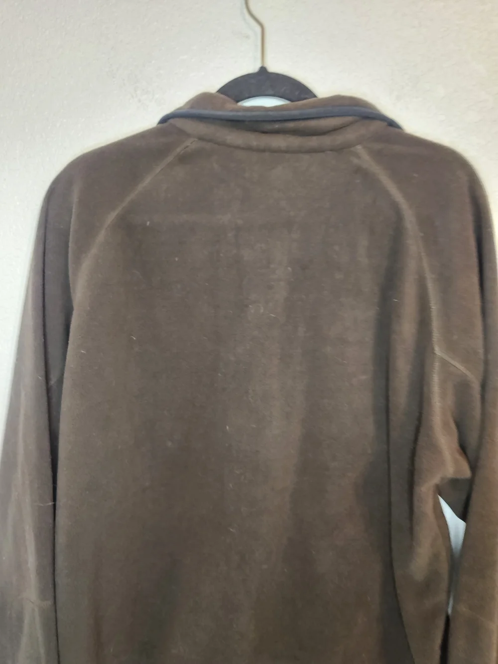 Men's Columbia Brown Half Zip Fleece Jacket Sz XL